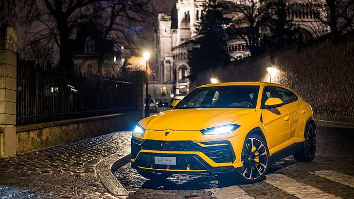 Lamborghini urus hire in yellow